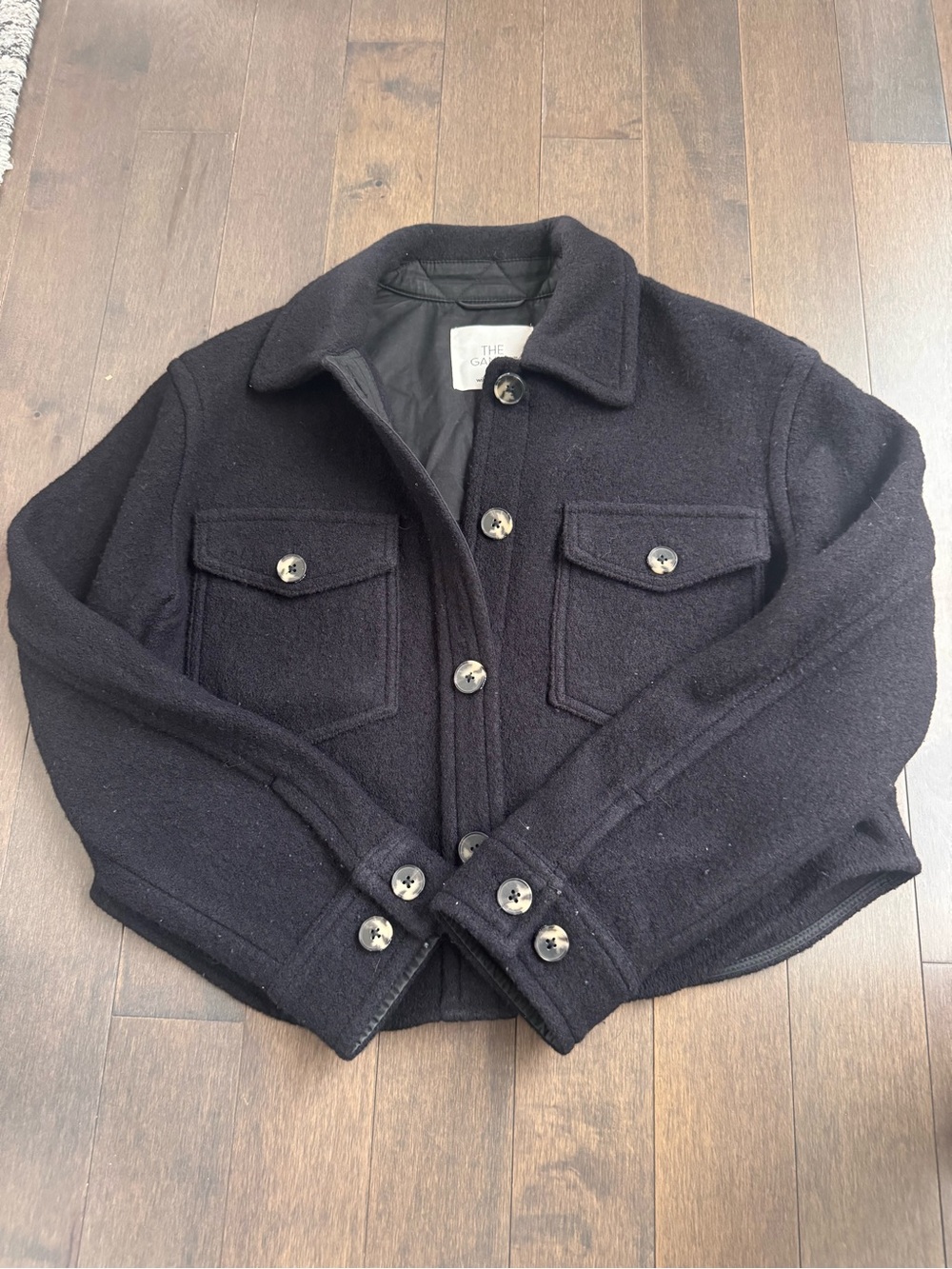 Wilfred Black Wool Coat with The Ganna Label